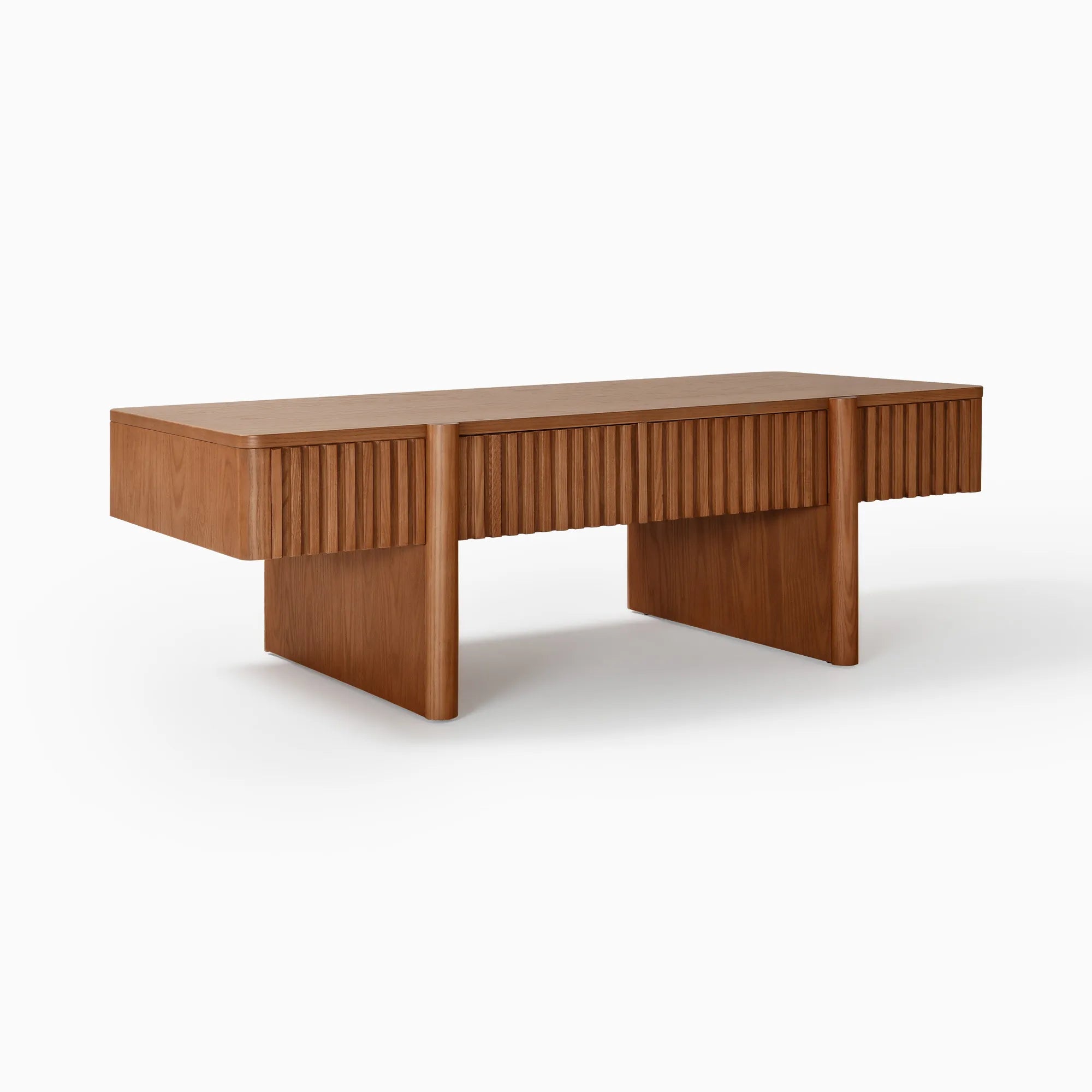 🌿 Homzy “Sabina Flute” Coffee Table - Homzy