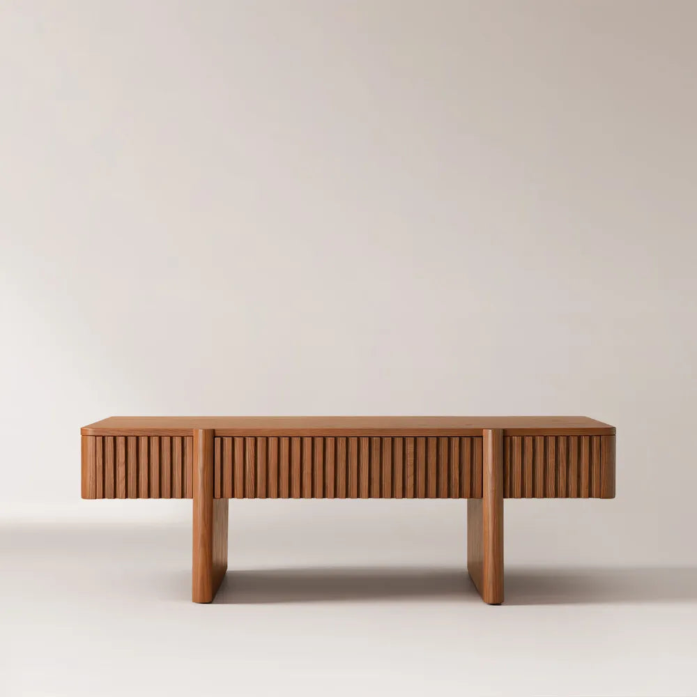 🌿 Homzy “Sabina Flute” Coffee Table - Homzy
