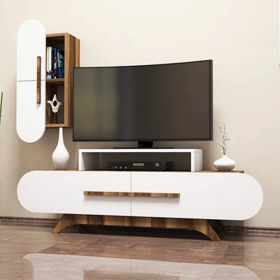 ECLIPSO TV Unit with Shelf Unit - Homzy