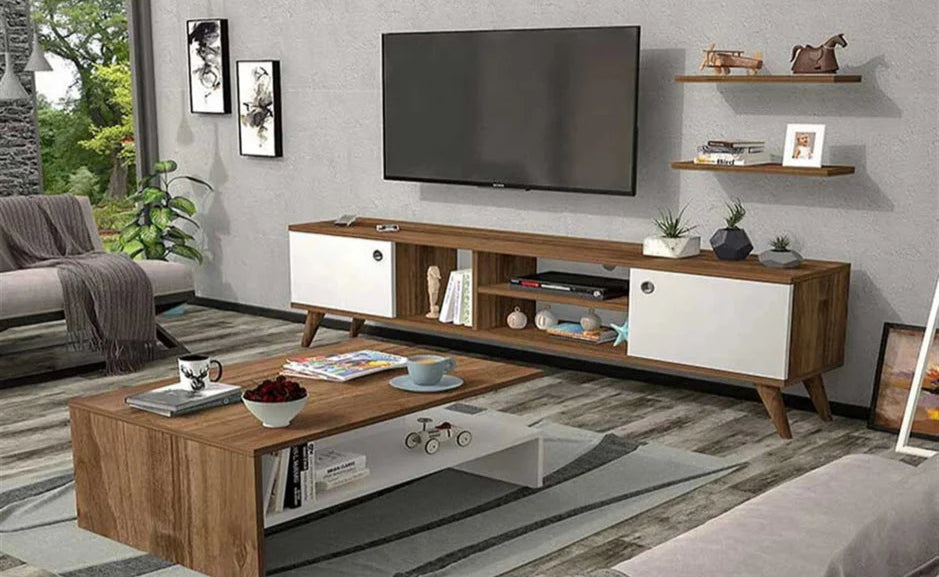 RIVOLI TV UNIT WITH COFFEE TABLE