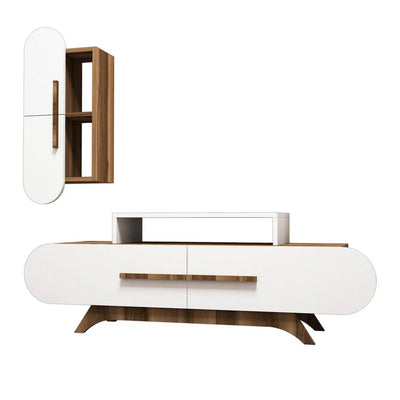 ECLIPSO TV Unit with Shelf Unit - Homzy
