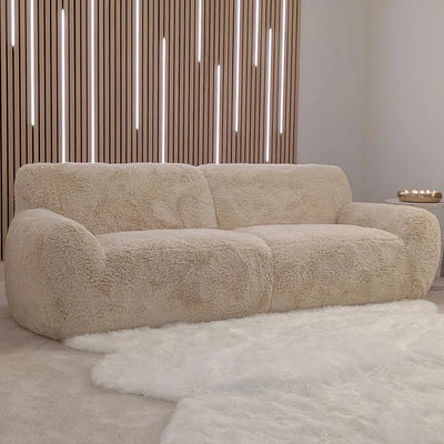 Kiara faux fur 3 seater - Homzy