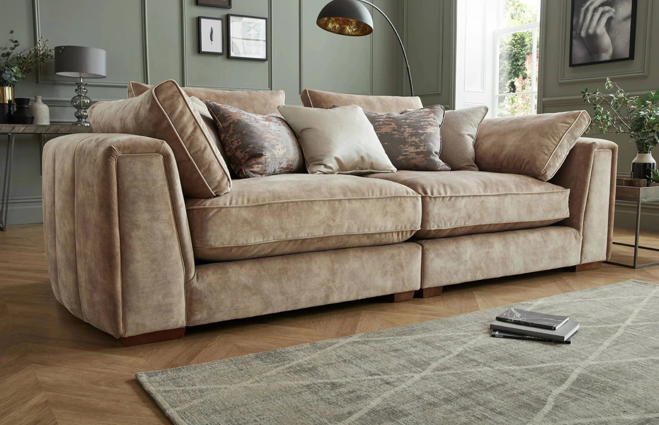 Alec 3 Seater Sofa + 3 Free Cushions