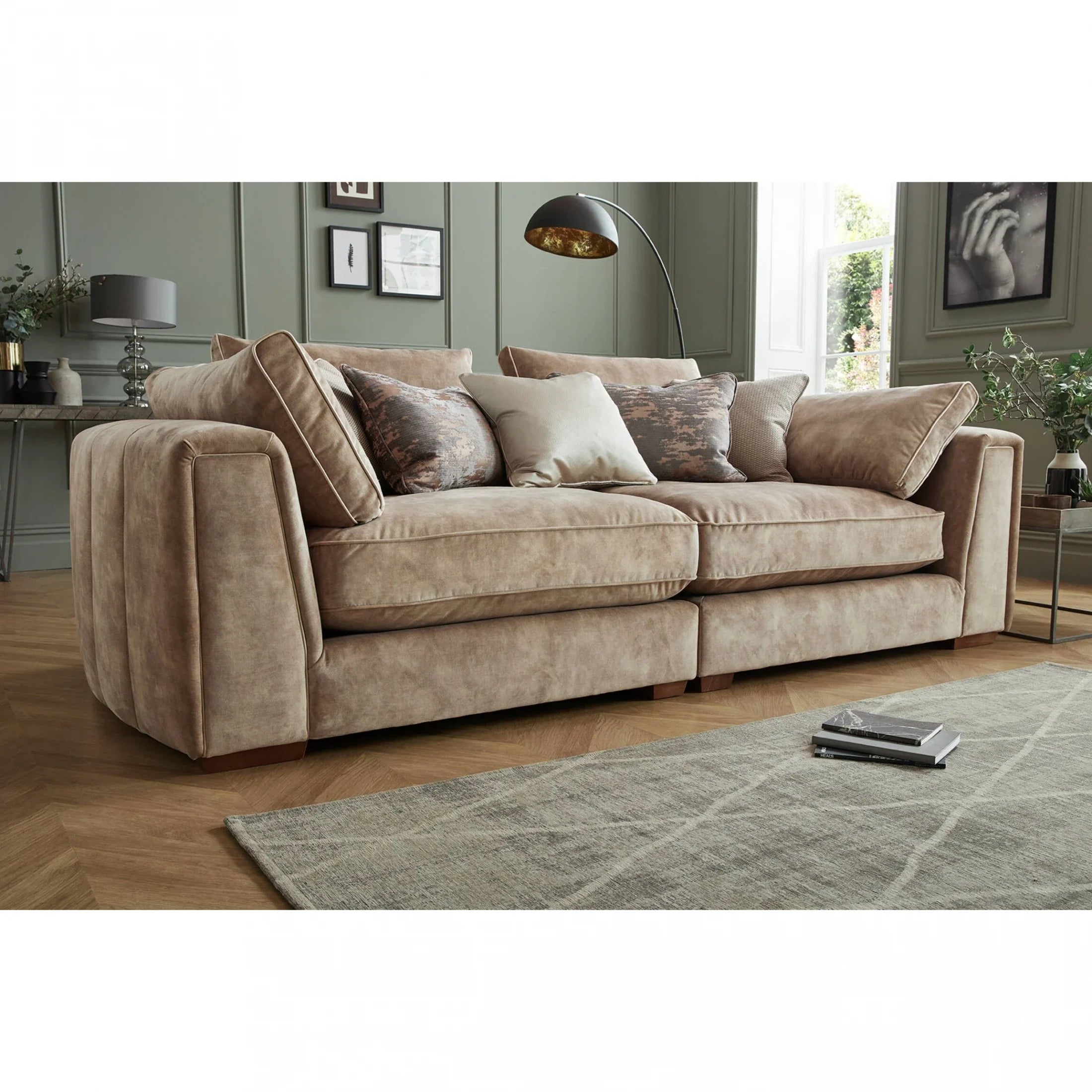 Alec 3 Seater Sofa + 3 Free Cushions