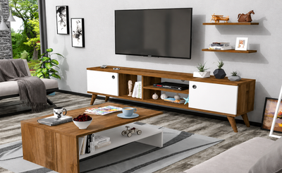 RIVOLI TV UNIT WITH COFFEE TABLE