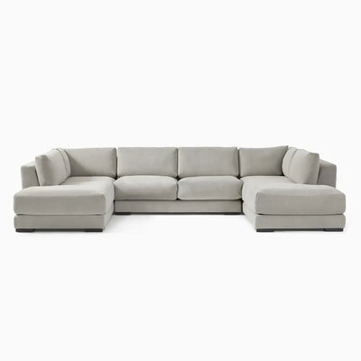 Chris U Shape Sofa + 3 Free Cushions - Homzy