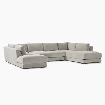 Chris U Shape Sofa + 3 Free Cushions - Homzy