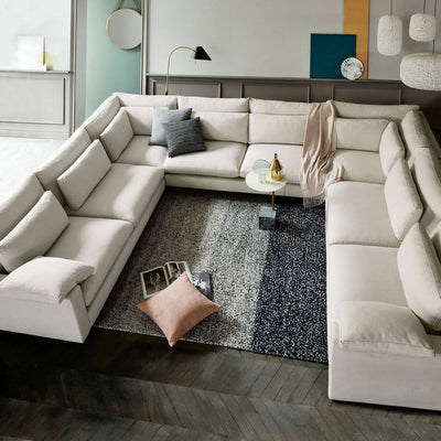 Cortney U Shape Sofa + 3 Free Cushions - Homzy