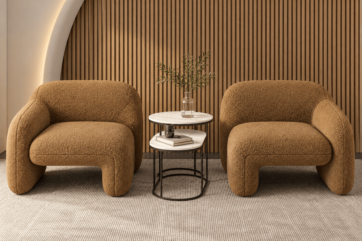 Dante Set of 2 Armchairs - Homzy