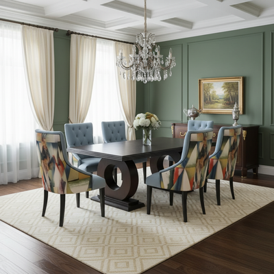Dining table with 6 chairs – Locally made