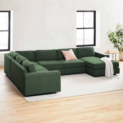Elsie U Shape Sofa + 3 Free Cushions - Homzy