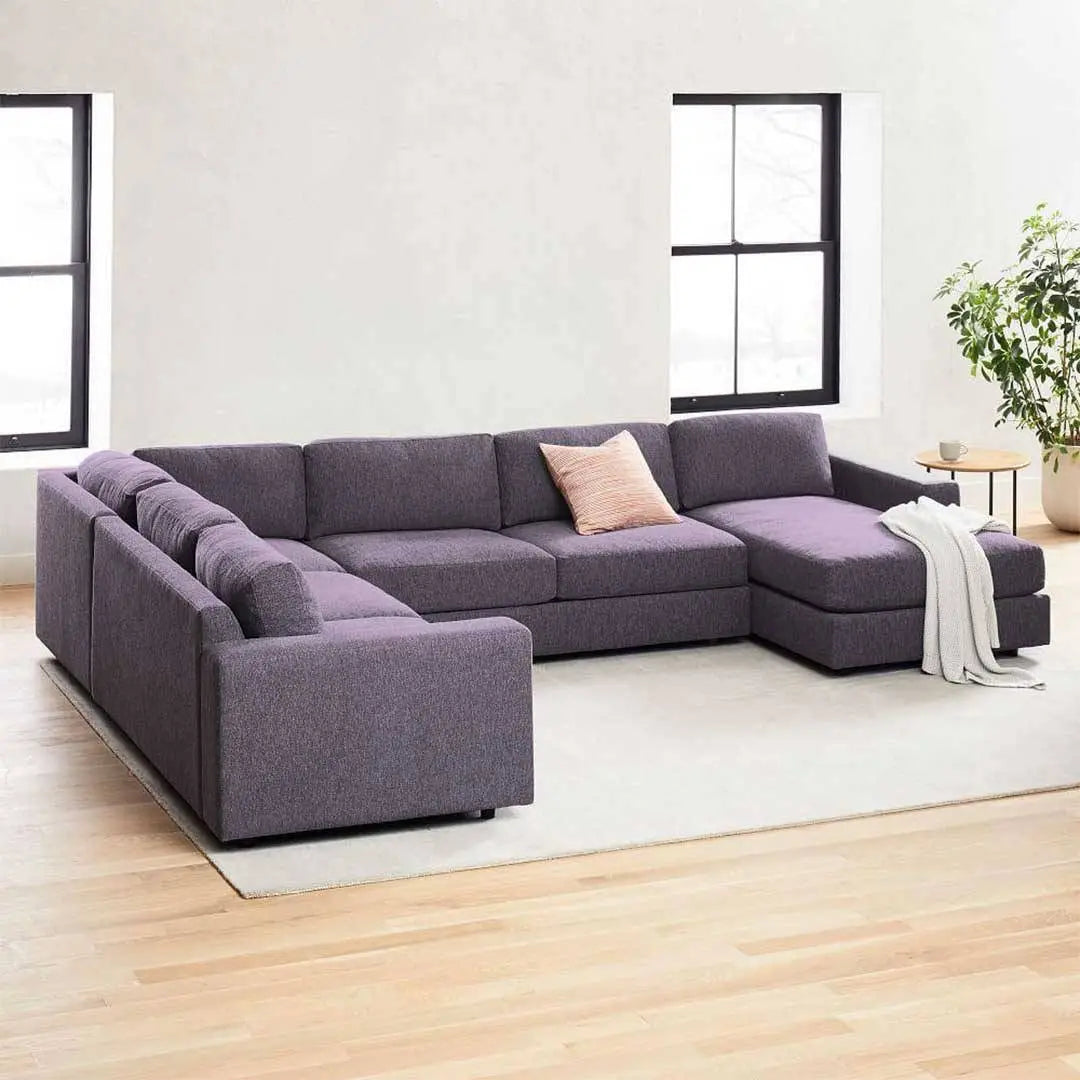 Elsie U Shape Sofa + 3 Free Cushions