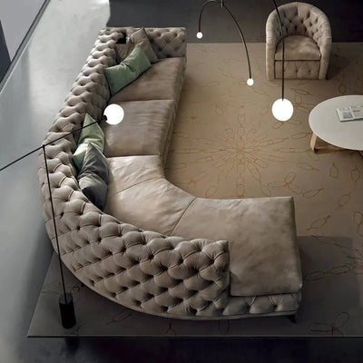 Ferdane L Shape Sofa + 3 Free Cushions - Homzy