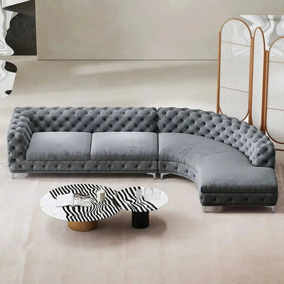 Ferdane L Shape Sofa + 3 Free Cushions - Homzy