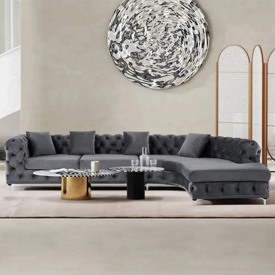Ferdane L Shape Sofa + 3 Free Cushions - Homzy