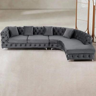 Ferdane L Shape Sofa + 3 Free Cushions - Homzy