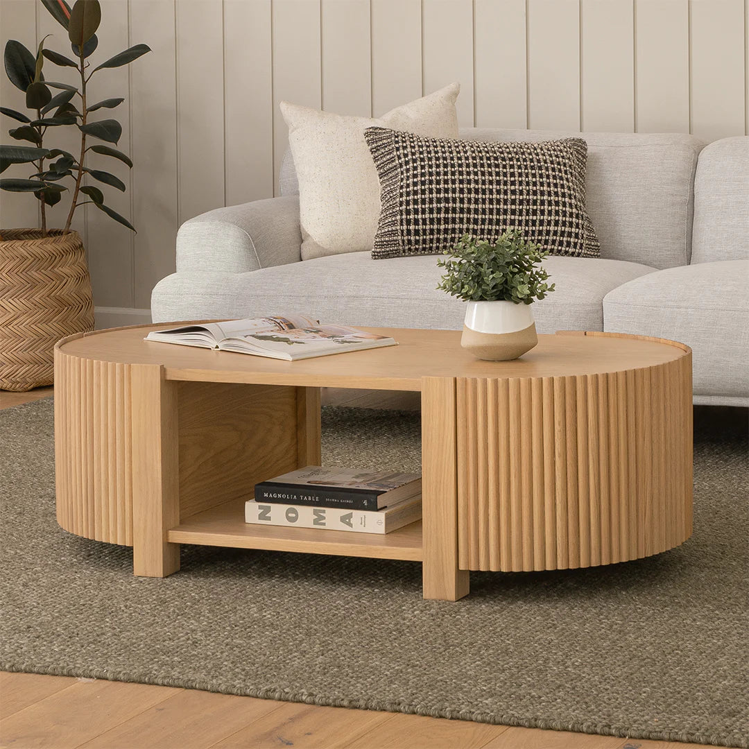 🌿 Homzy “Fortra Oval” Coffee Table - Homzy