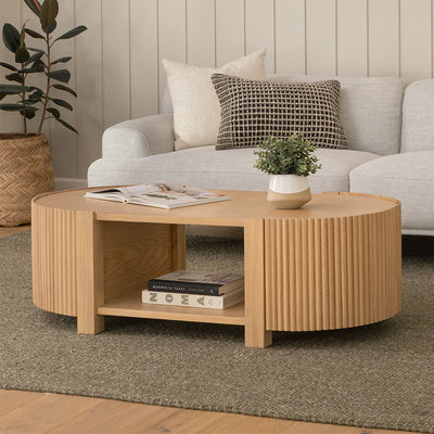 🌿 Homzy “Fortra Oval” Coffee Table - Homzy