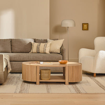 🌿 Homzy “Fortra Oval” Coffee Table - Homzy