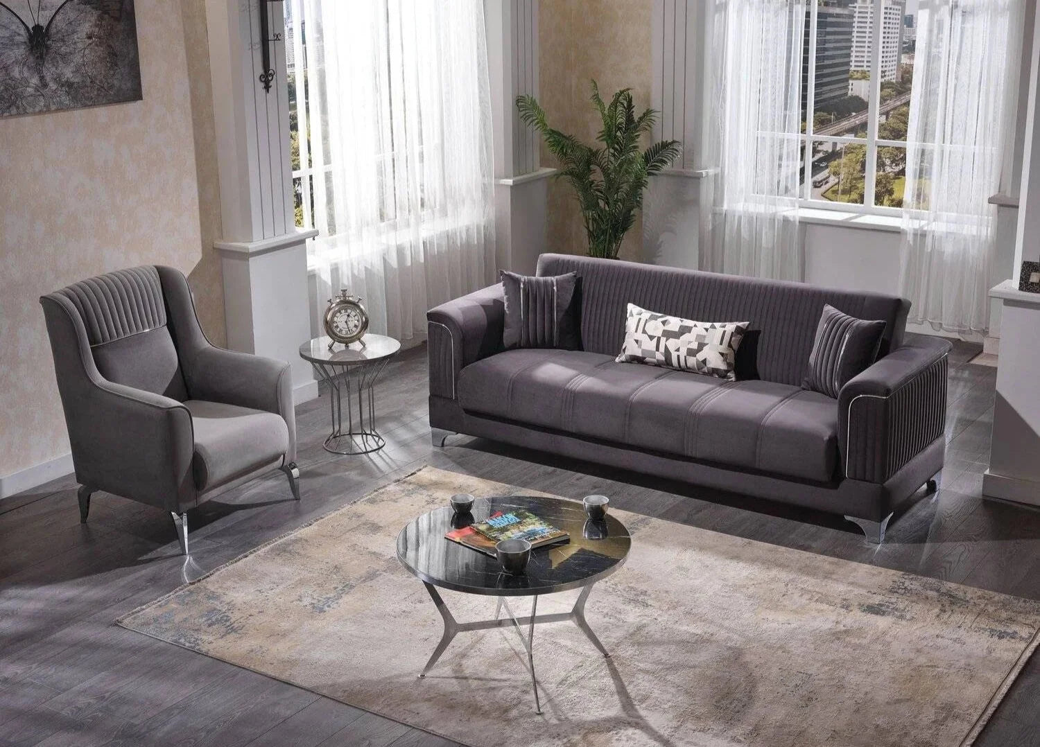 Kayla Living Room Set + 3 Free Cushions