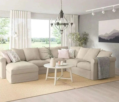 Kelley U Shape Sofa + 3 Free Cushions - Homzy