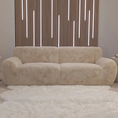 Kiara faux fur 3 seater - Homzy