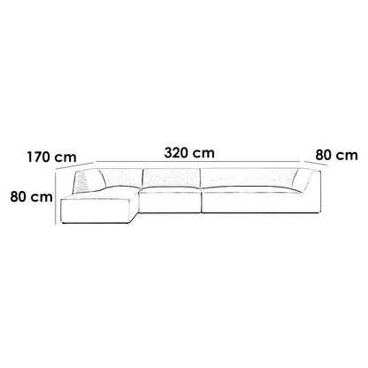 Lillian L - Shape Sofa - Homzy