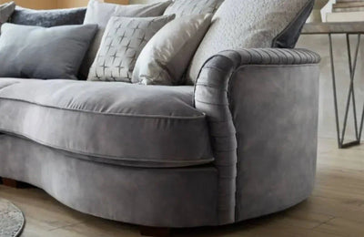 Logan 4 Seater Sofa + 3 Free Cushions - Homzy