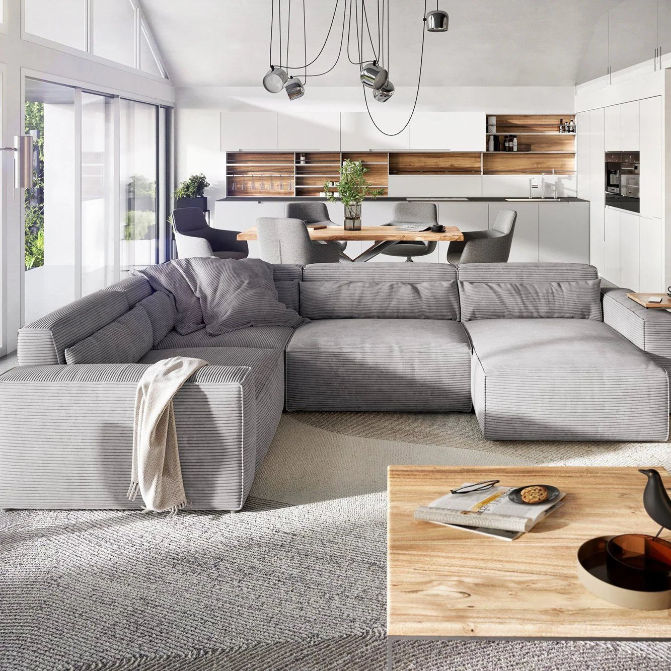 Naomi Sofa U Shape - DSGF186 - Homzy