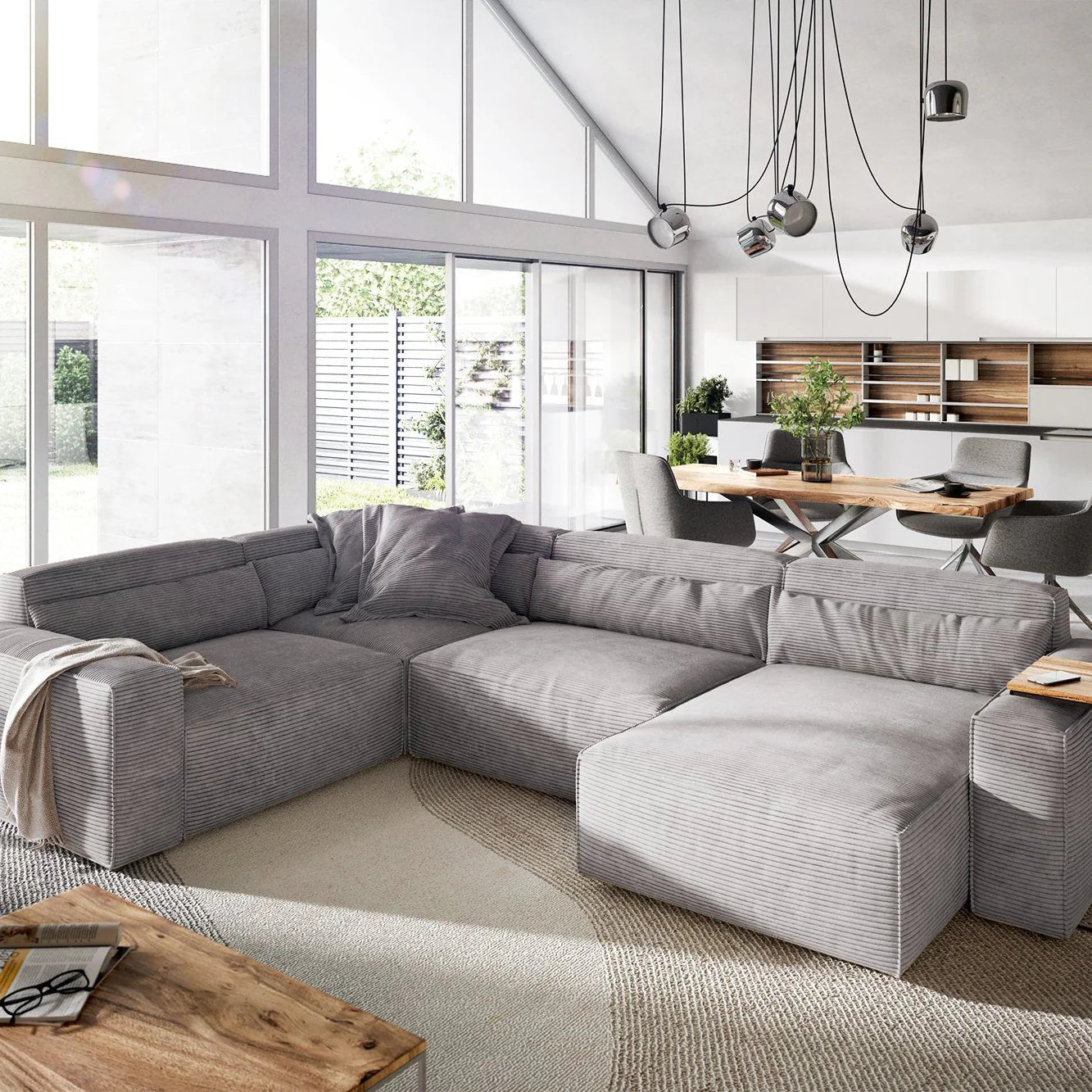 Naomi Sofa U Shape - DSGF186 - Homzy