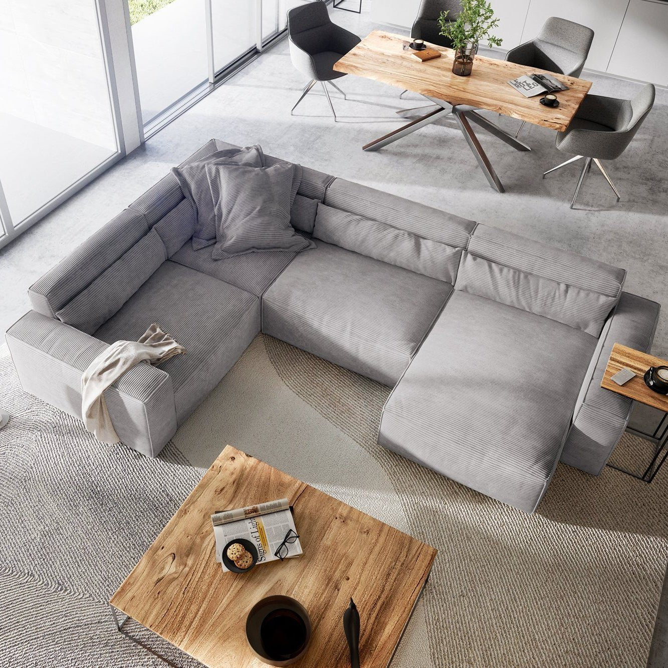 Naomi Sofa U Shape - DSGF186 - Homzy