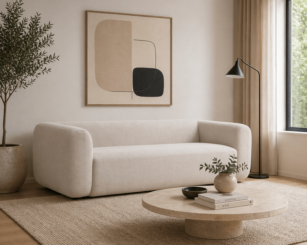Nara 3 Seater Sofa + 4 Free cushions - Homzy