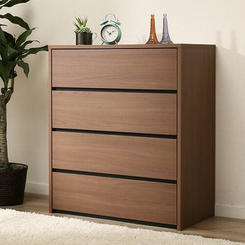 Orion Walnut 4-Drawer Chest - Homzy