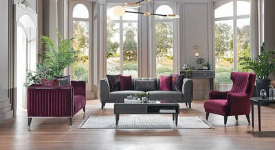 Patricia Living Room Set + 3 Free Cushions - Homzy