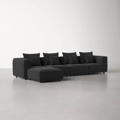 Pauline L Shape Sofa + 3 Free Cushions - Homzy