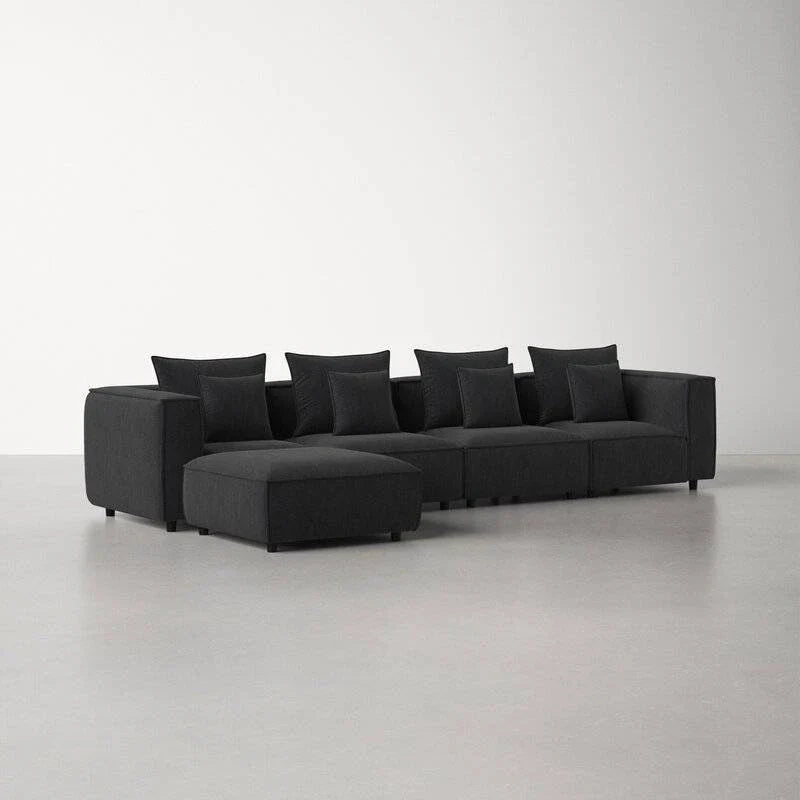 Pauline L Shape Sofa + 3 Free Cushions