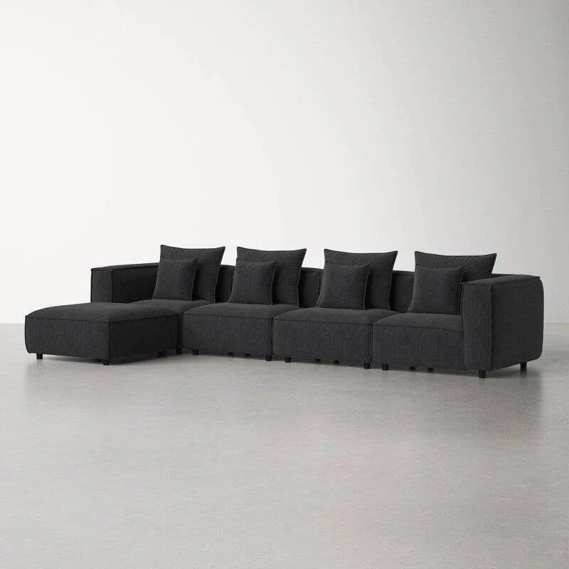 Pauline L Shape Sofa + 3 Free Cushions