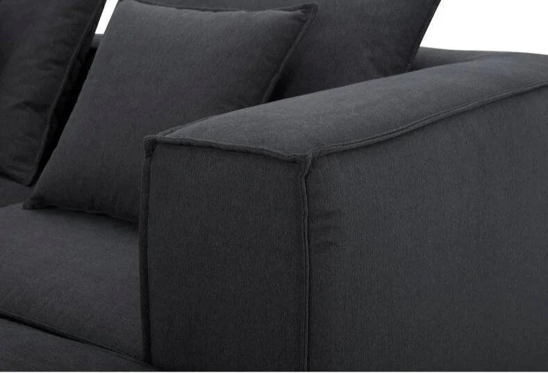 Pauline L Shape Sofa + 3 Free Cushions