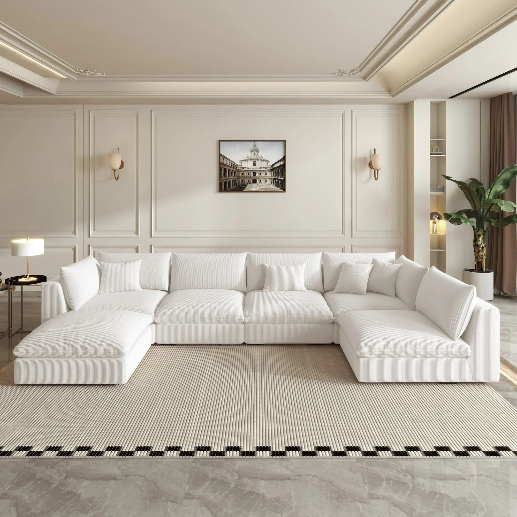 Planke Sofa U Shape - DSGF259 - Homzy