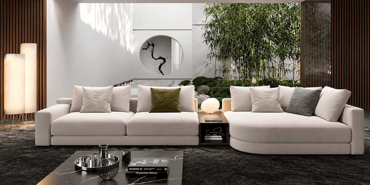 Riven L Shape Sofa - Homzy