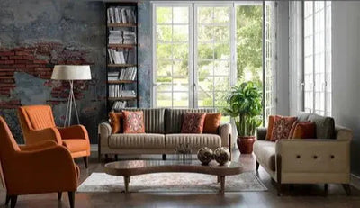 Stewart Living Room Set + 3 Free Cushions - Homzy