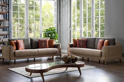 Stewart Living Room Set + 3 Free Cushions - Homzy