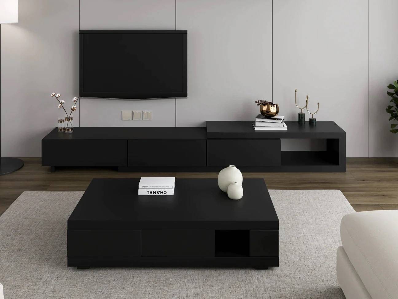 Tracy TV Stand and Coffee Table Lounge Set