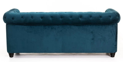 Velvet 3 seater Chesterfield - Homzy